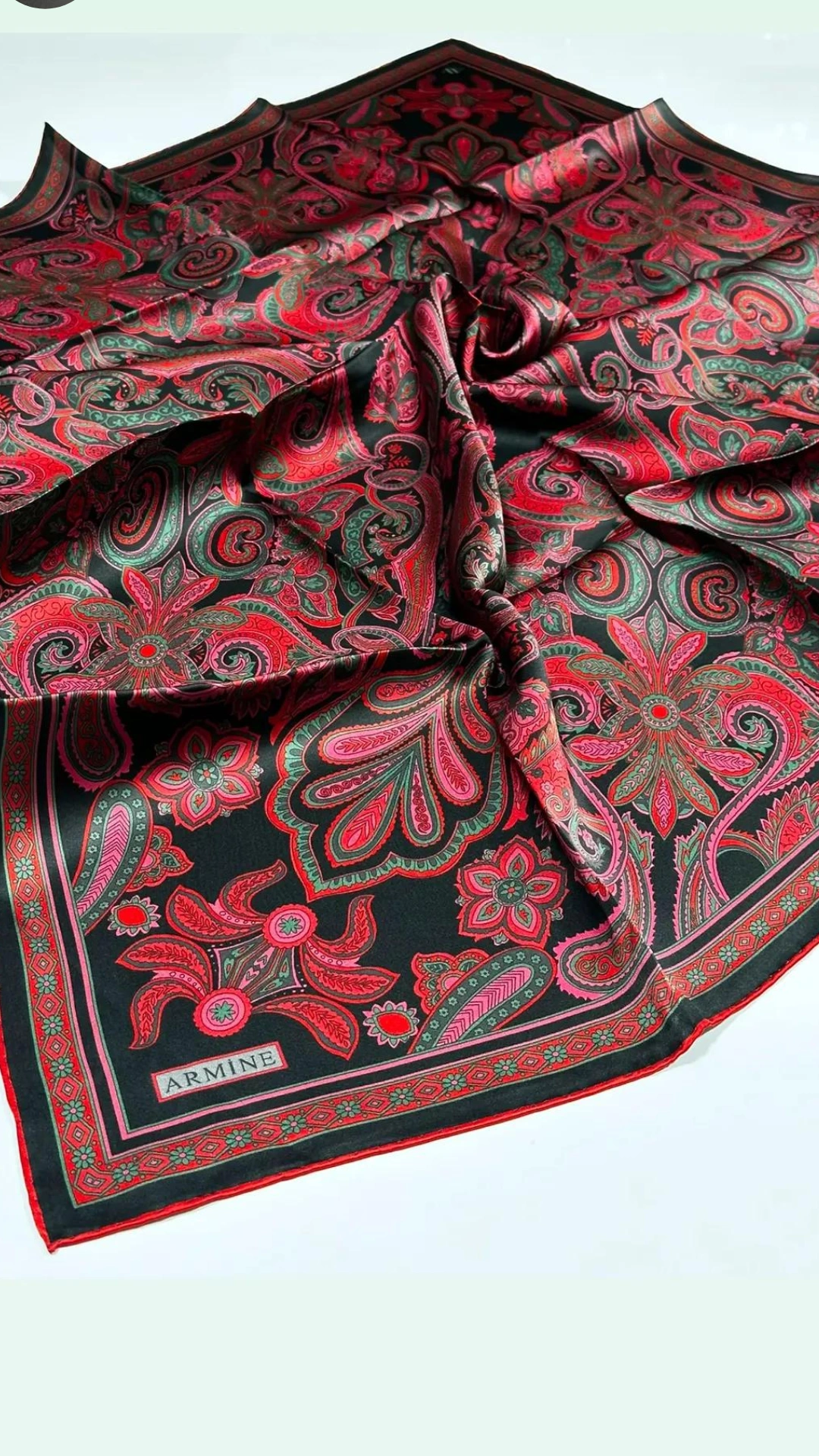Armine sura ipek eşarp nostalji seri — DoreStil tesettür giyim